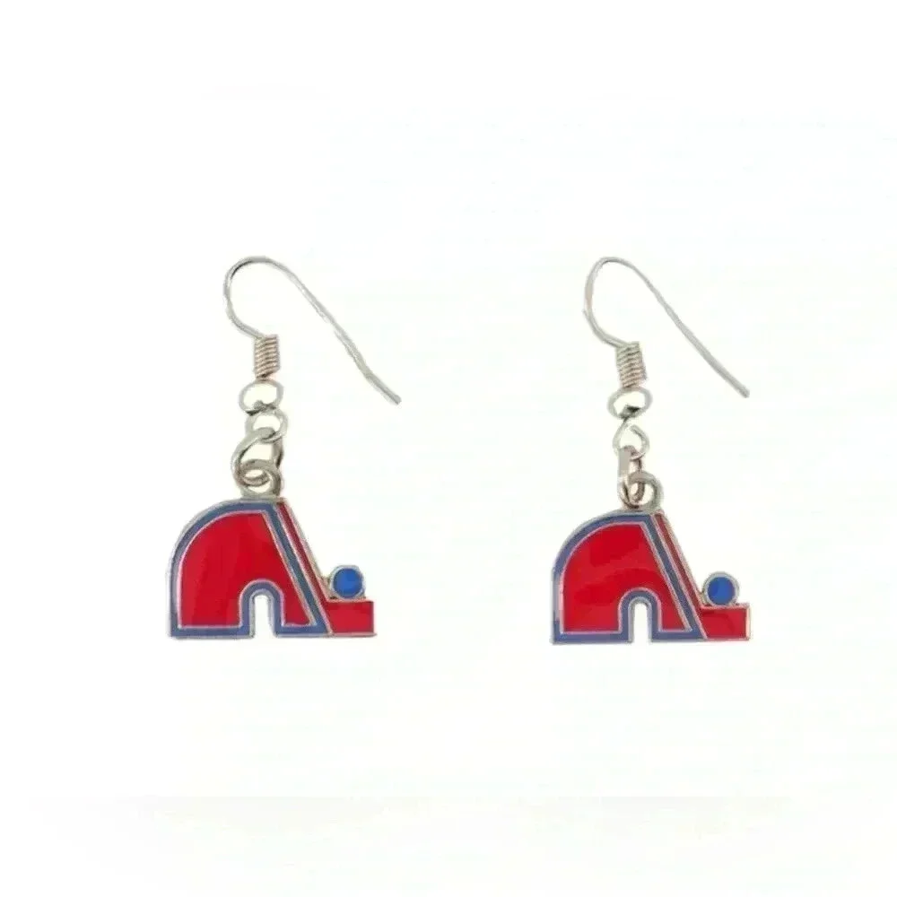 $8 Add-On 🆕Quebec Nordiques Logo Earrings - Picture 4 of 12